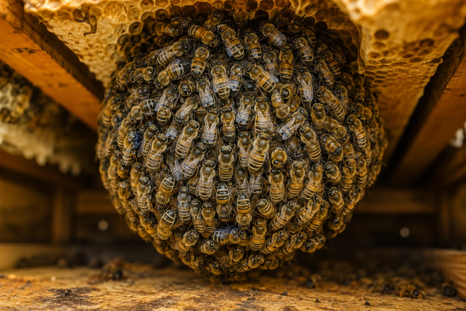 grappe d'abeille abeille en grappe