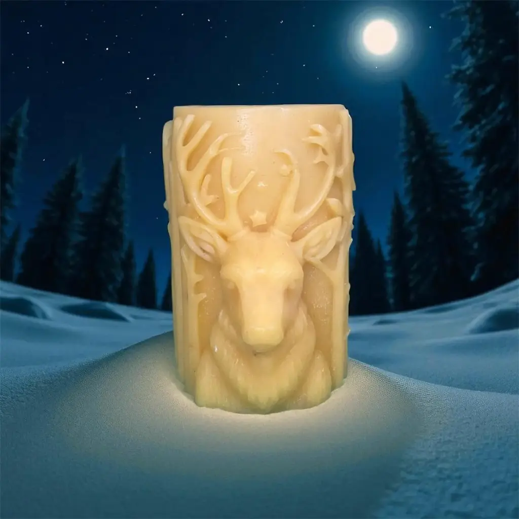 Bougie Cerf (Cire naturelle)